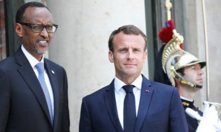 Le président rwandais Paul Kagame reçu à l'Élysée par Emmanuel Macron