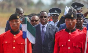 Macky Sall lors d'une visite en Sierra Leone