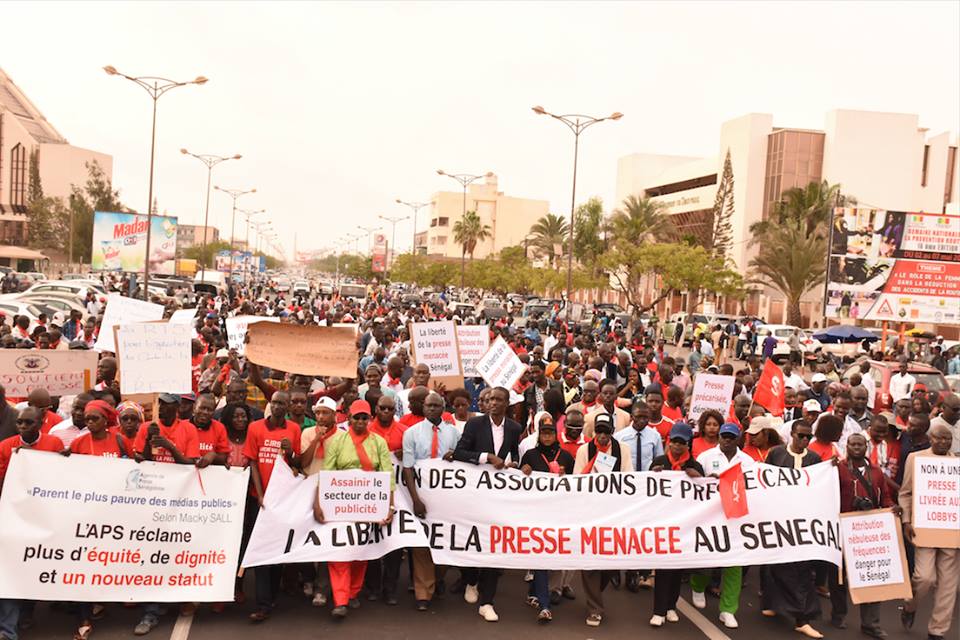 Marche de la presse sénégalaise-min