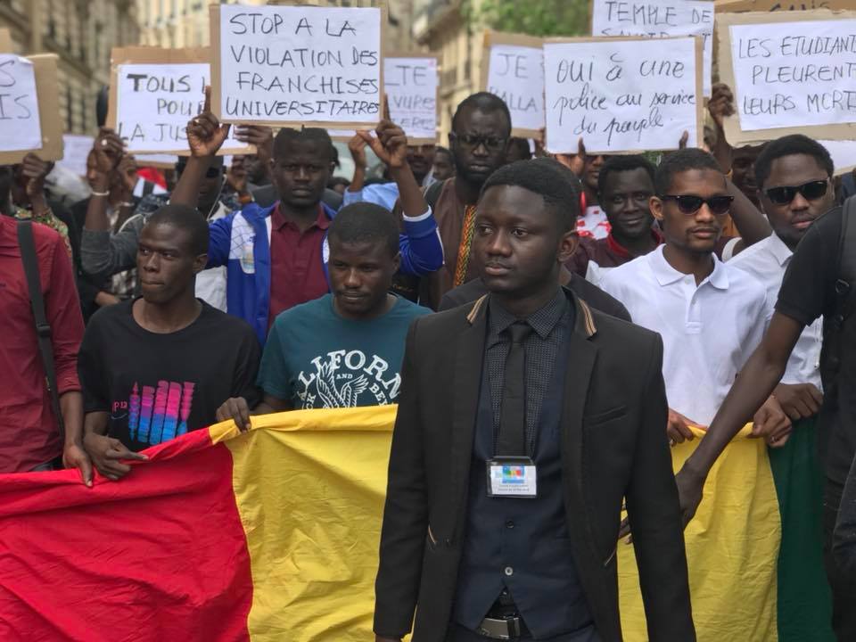 Marche des étudiants Sénégal de France &