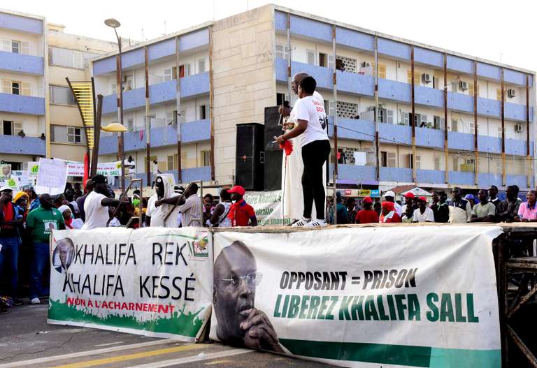 Manifestation de partisans de Khalifa Sall