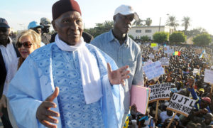 Me Wade lors d'une rassemblement du Pds à Dakar