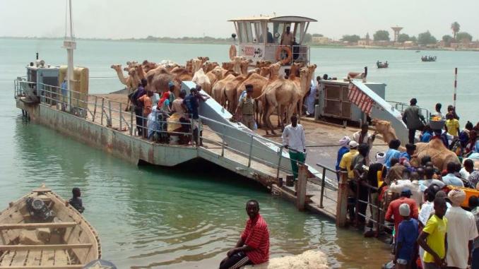 Bac de Rosso Frontière Sénégal Mauritanie