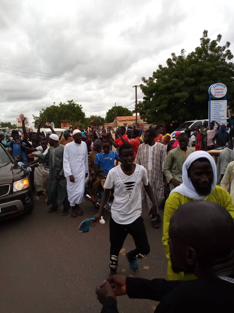 Kaolack : regarder l'arrivée d'imam Alioune Badara Ndao en images