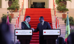 Macky Sall recevant Xi Jinping