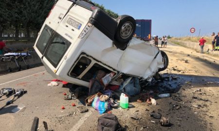 Image de l'accident qui a couté la vie aux Sénégalais en Italie