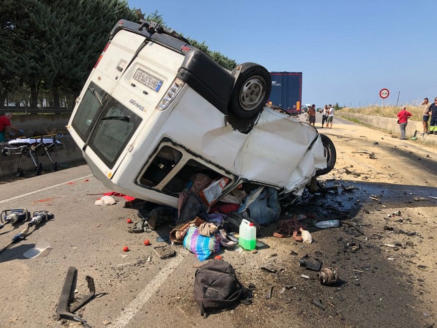 Image de l'accident qui a couté la vie aux Sénégalais en Italie