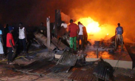 Le marché Tilène de Ziguinchor en feu incendie