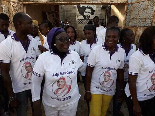 Adji Mergane Kanouté avec les collecteurs de UDS/A