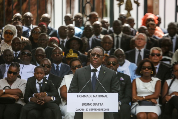 Macky Sall discours Hommage Bruno Diatta