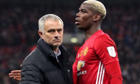 Paul Pogba et José Mourinho