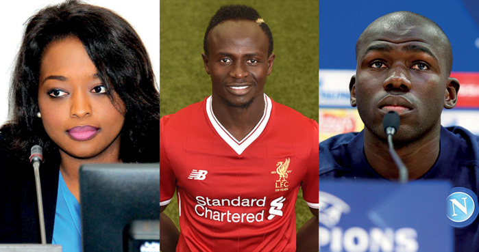 Sadio Mané, Amy Sarr Fall et Kalidou Koulibaly