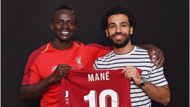 Sadio Mané et Mohammed Salah