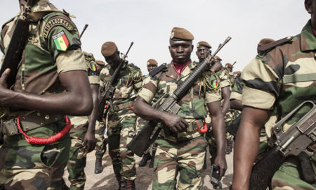 Des militaires de larmée sénégalaise