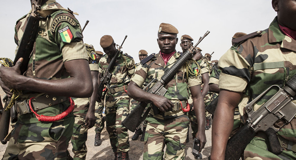 Des militaires de larmée sénégalaise