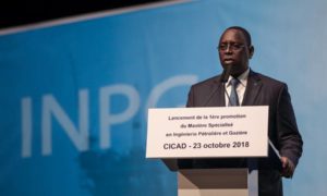 Macky Sall lors du lancement de l INPG2