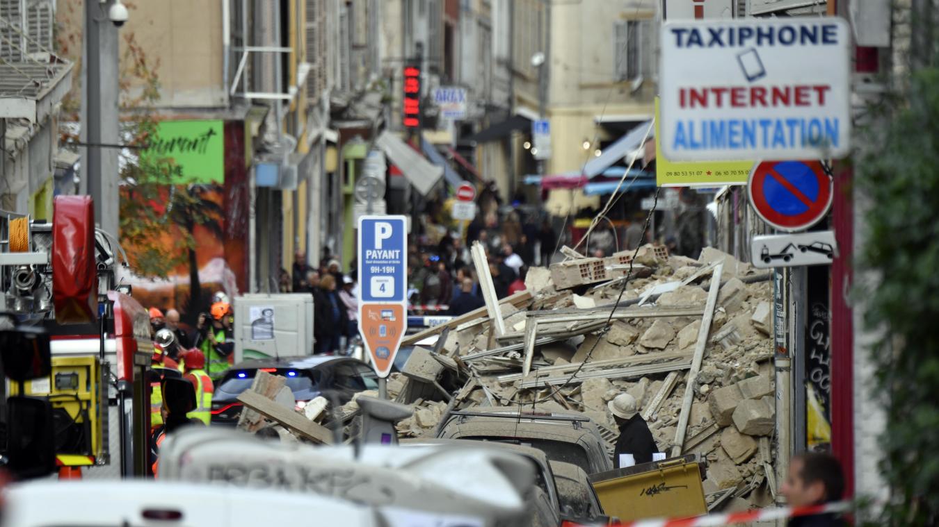 Les ruines de l’immeuble