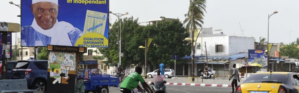 Affiche campagne Wade à Dakar