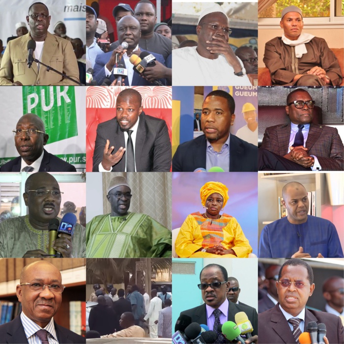 Karim Wade , Khalifa Sall , Ousmane Sonko Ousmane Sonko , PUR , Idrissa Seck, Macky Sall 2