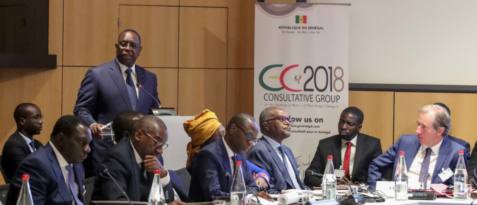 Macky Sall Groupe consultatif à Paris