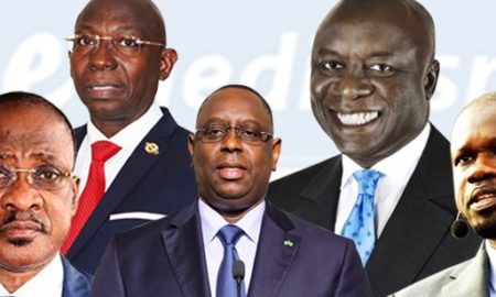 5 candidats présidentielle Sénégal 2019