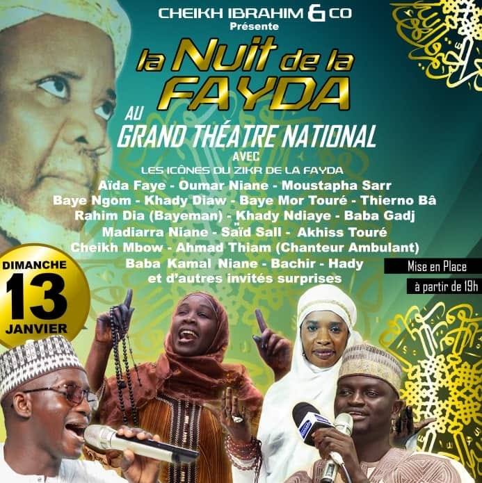 Nuit de la Fayda : voici la bande annonce de l'évènement religieux prévu le 13 Janvier 2019 au Grand Théâtre de Dakar 