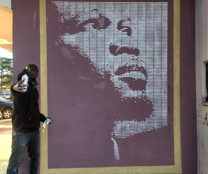 (10 photos) Incroyable: Le portrait de Ousmane Sonko peint sur un mur en Italie