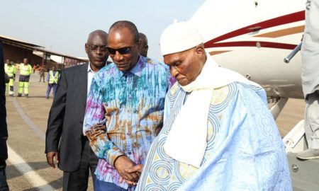 Alpha Condé reçoit Abdoulaye WADE à Conakry