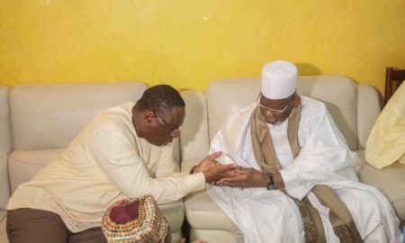 Kaolack : Macky Sall recoit la bénédiction du Khalif de Médina Baye