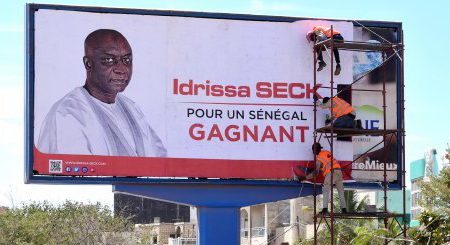 Panneau Publicitaire campagne affiche élection Idrissa Seck