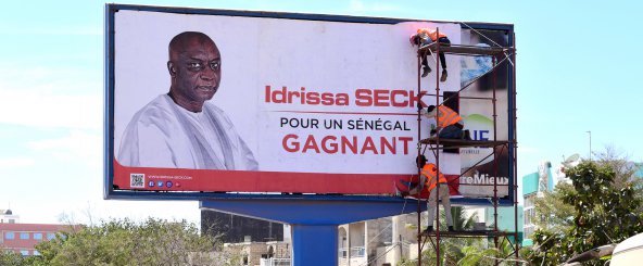 Panneau Publicitaire campagne affiche élection Idrissa Seck