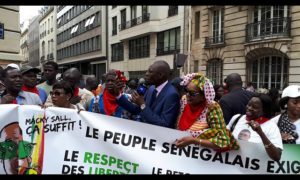 manifestation de sénégalais à Paris