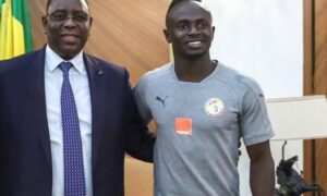 Macky Sall - Sadio Mané et Keita Baldé