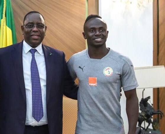 Macky Sall - Sadio Mané et Keita Baldé