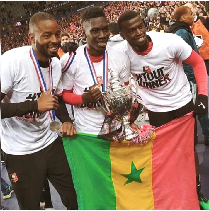 Ismail Sarr, Abdoulaye Diallo et Mbaye Niang Rennes