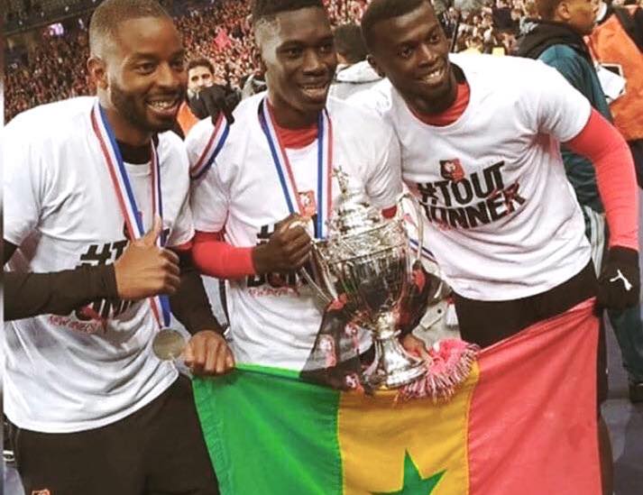 Ismail Sarr, Abdoulaye Diallo et Mbaye Niang Rennes 3