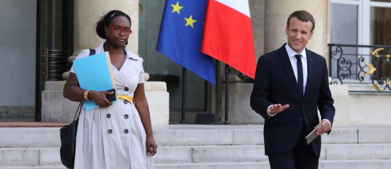 Macron et Sibeth ndiaye