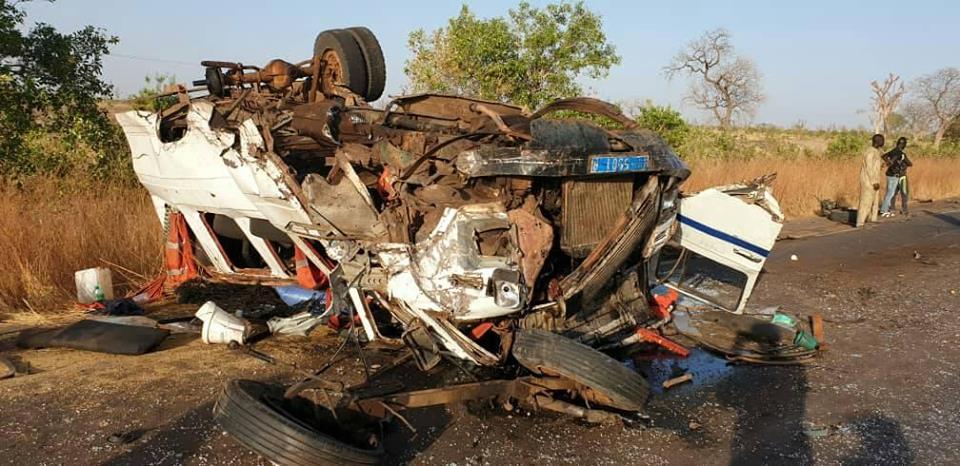 Koungheul : une collision entre un véhicule particulier et un car "Ndiaga Ndiaye" fait plusieurs blessés