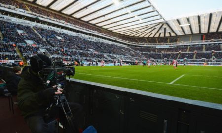 Télé Caméraman cadreur Premier league football stade