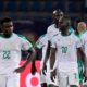 Lions du Senegal après la défaite face à l'Algerie