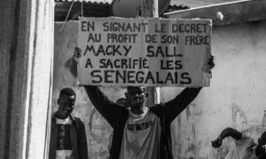 Un manifestant
