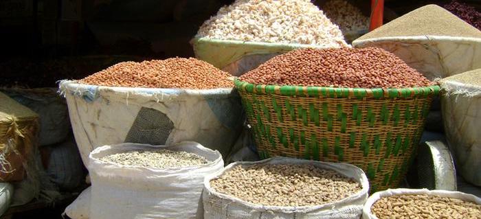 Des sacs d'aliments au Sénégal l'autosuffisance alimentaire