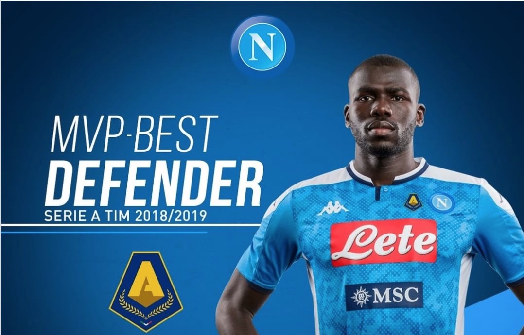 Série A : Kalidou Koulibaly meilleur défenseur de la saison 2018/2019 (Officiel)