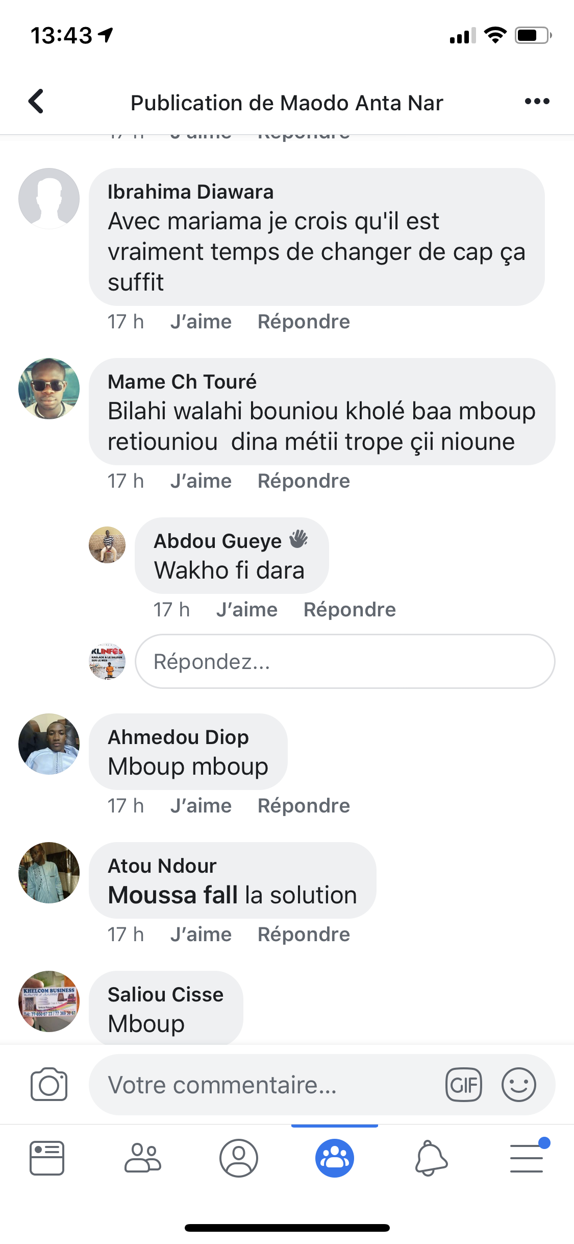 Sondage sur le futur Maire de Kaolack : Serigne Mboup devance largement Mariama Sarr  