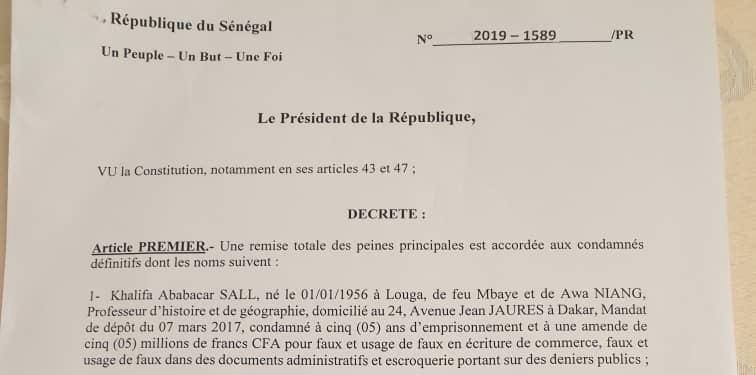 Urgent : Macky Sall libère Khalifa Sall et Cie et confirme la détente politique au Sénégal