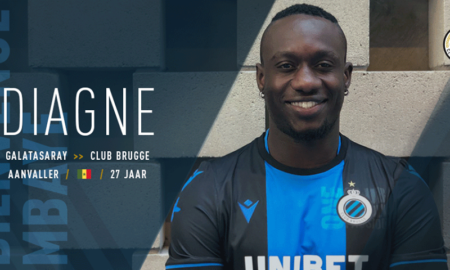 Mbaye Diagne avec son maillot de Brugge