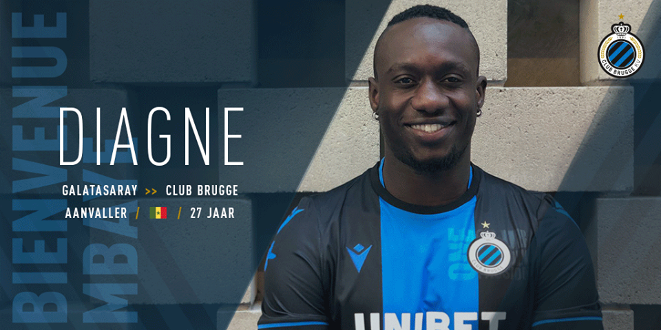 Mbaye Diagne avec son maillot de Brugge