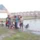 Kaolack : envahi par les eaux de pluies, le LTCEAN est devenu le nouveau lieu de baignade des enfants