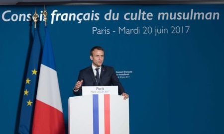 Emmanuel Macron au CFCM pour la fin du jeûne du Ramadan
