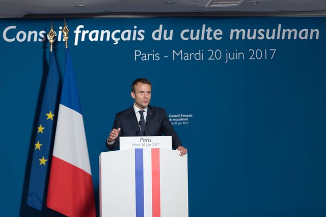 Emmanuel Macron au CFCM pour la fin du jeûne du Ramadan